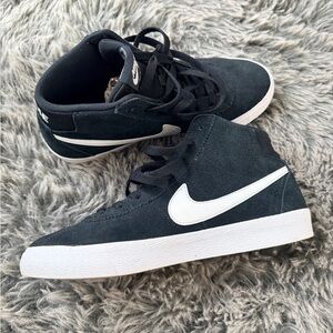 Nike Kids Black and White High-Top Sneakers